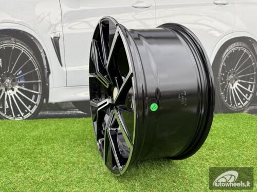 Ratlankis R20x8.5  5X112  ET  38  57.1  Y1196  Black Polished (MB)  For VW  (K2+P)  (New Tiguan)