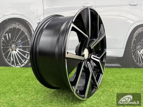 Ratlankis R20x8.5  5X112  ET  38  57.1  Y1196  Black Polished (MB)  For VW  (K2+P)  (New Tiguan)