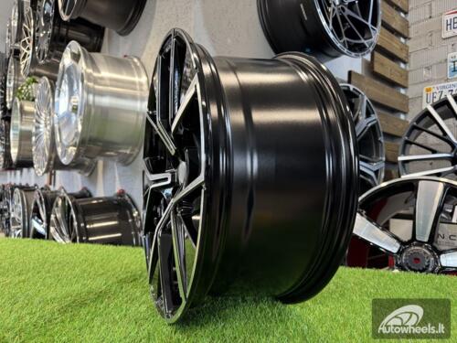 Ratlankis R20x8.5  5X112  ET  38  57.1  Y1196  Black Polished (MB)  For VW  (K2+P)  (New Tiguan)