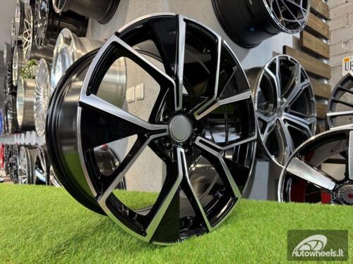 Ratlankis R20x8.5  5X112  ET  38  57.1  Y1196  Black Polished (MB)  For VW  (K2+P)  (New Tiguan)