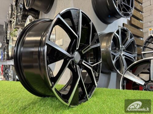 Ratlankis R20x8.5  5X112  ET  38  57.1  Y1196  Black Polished (MB)  For VW  (K2+P)  (New Tiguan)