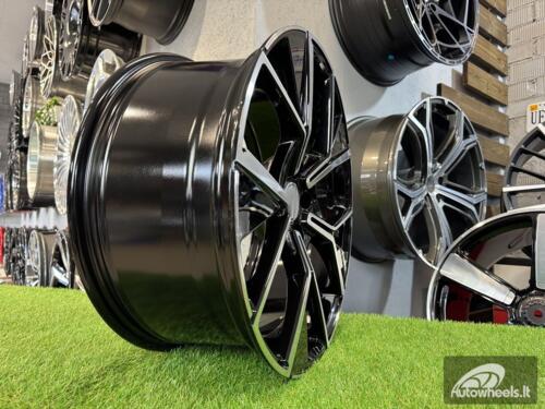 Ratlankis R20x8.5  5X112  ET  38  57.1  Y1196  Black Polished (MB)  For VW  (K2+P)  (New Tiguan)