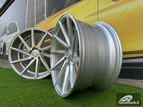 Ratlankis R18x8  5X112  ET  35  66.5  B1058  Polished Silver (MS)  For RACIN  (Z2)  (LEFT SIDE (Style Vossen))