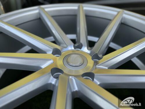 Ratlankis R18x8  5X112  ET  35  66.5  B1058  Polished Silver (MS)  For RACIN  (Z2)  (LEFT SIDE (Style Vossen))