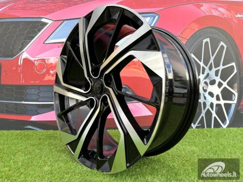 Ratlankis R19x7.5  5X114.3  ET  45  66.1  D1981  Black Polished (MB)  For NISS  (Z2+Z4+Z1)  (Qashqai NEW Model)