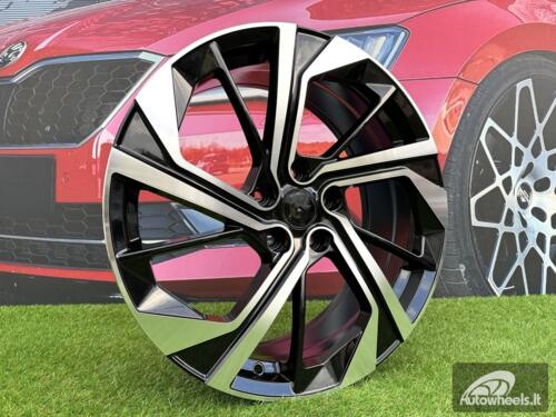 Ratlankis R19x7.5  5X114.3  ET  45  66.1  D1981  Black Polished (MB)  For NISS  (Z2+Z4+Z1)  (Qashqai NEW Model)