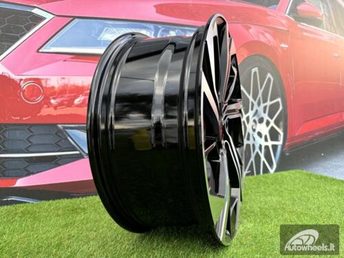 Ratlankis R19x7.5  5X114.3  ET  45  66.1  D1981  Black Polished (MB)  For NISS  (Z2+Z4+Z1)  (Qashqai NEW Model)