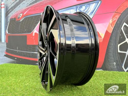 Ratlankis R19x7.5  5X114.3  ET  45  66.1  D1981  Black Polished (MB)  For NISS  (Z3)  (Qashqai NEW Model)