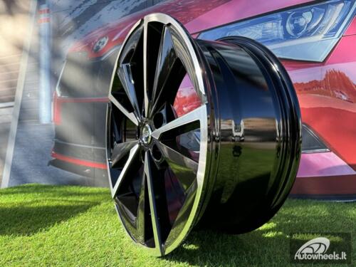 Ratlankis R18x7.5  5X114.3  ET  45  66.1  D1982  Black Polished (MB)  For NISS  (Z3+Z4)  (Qashqai NEW Model)