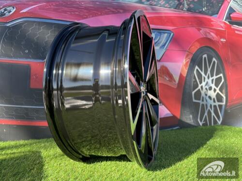 Ratlankis R18x7.5  5X114.3  ET  45  66.1  D1982  Black Polished (MB)  For NISS  (Z3+Z4)  (Qashqai NEW Model)