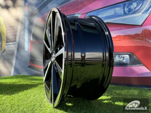 Ratlankis R18x7.5  5X114.3  ET  45  66.1  D1982  Black Polished (MB)  For NISS  (Z3+Z4)  (Qashqai NEW Model)