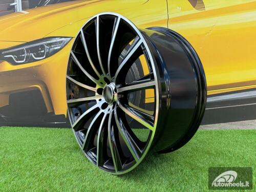 Ratlankis R17x7.5  5X112  ET  45  66.6  B1048  Black Polished (MB)  For MER  (Z2)