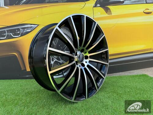 Ratlankis R17x7.5  5X112  ET  45  66.6  B1048  Black Polished (MB)  For MER  (Z2)
