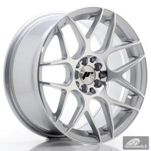 JR Wheels JR18 17x8 ET35 4x100/114 Silver Machined Face