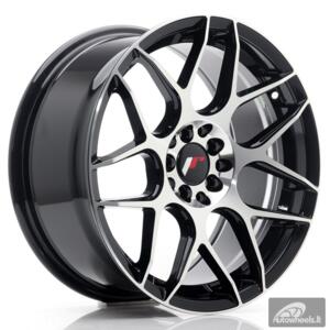 JR Wheels JR18 17x8 ET35 5x100/114 Black Machined Face