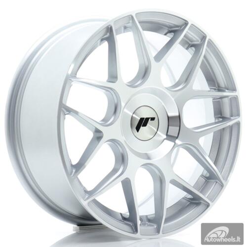 JR Wheels JR18 16x7 ET20-35 BLANK Silver Machined Face