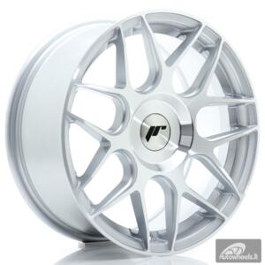 JR Wheels JR18 16x7 ET20-35 BLANK Silver Machined Face