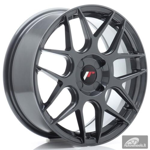 JR Wheels JR18 17x7 ET20-40 4H BLANK Hyper Gray