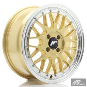 JR Wheels JR23 16x7 ET20 4x100 Gold w/Machined Lip