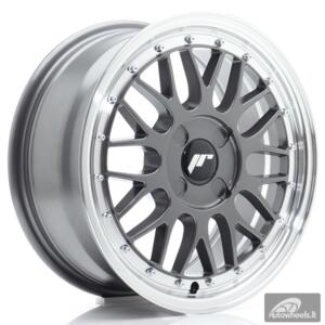 JR Wheels JR23 16x7 ET20-45 4H BLANK Hyper Gray w/Machined Lip