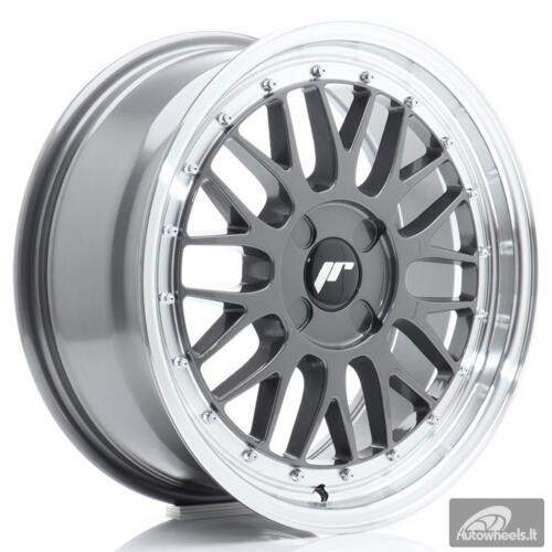 JR Wheels JR23 17x7,5 ET20-40 4H BLANK Hyper Gray w/Machined Lip