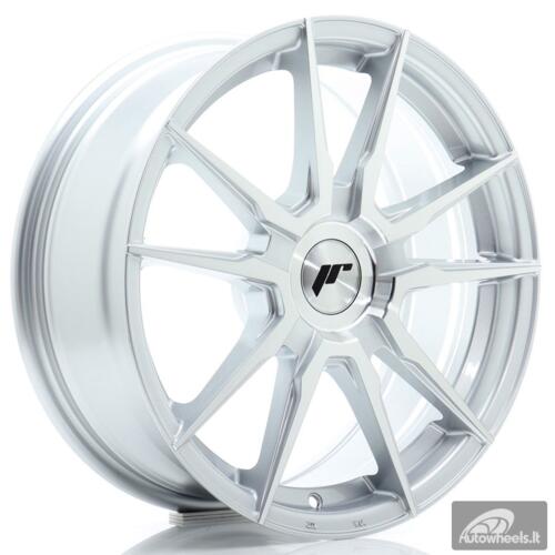 JR Wheels JR21 17x7 ET20-40 BLANK Machined Silver