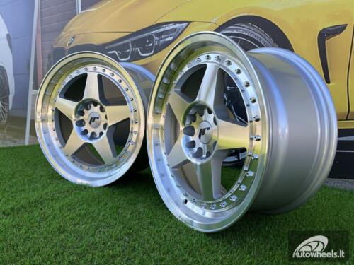 JR Wheels JR6 16x9 ET0-20 BLANK Silver Machined Face