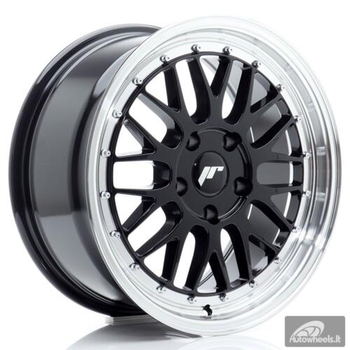 JR Wheels JR23 17x8 ET35 5x120 Gloss Black w/Machined Lip