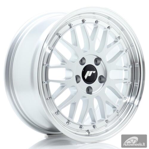 JR Wheels JR23 17x8 ET35 5x120 Hyper Silver w/Machined Lip