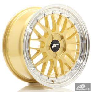 JR Wheels JR23 17x8 ET20-45 5H BLANK Gold w/Machined Lip