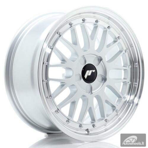 JR Wheels JR23 17x8 ET20-45 5H BLANK Hyper Silver w/Machined Lip