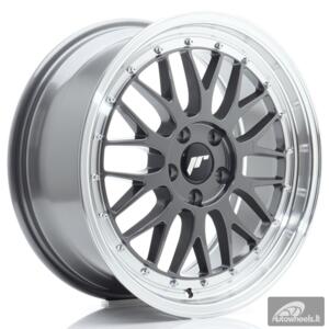 JR Wheels JR23 18x8 ET40 5x112 Hyper Gray w/Machined Lip