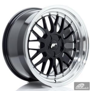 JR Wheels JR23 18x9,5 ET20-48 5H BLANK Gloss Black w/Machined Lip