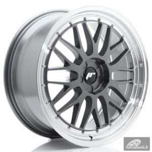 JR Wheels JR23 20x8 ET20-40 5H BLANK Hyper Gray w/Machined Lip