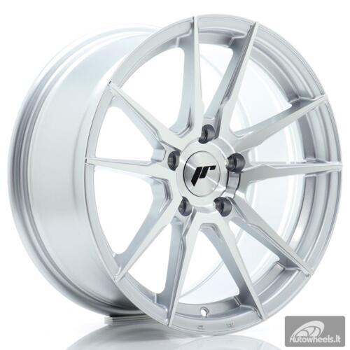 JR Wheels JR21 17x8 ET35 5x100 Silver Machined