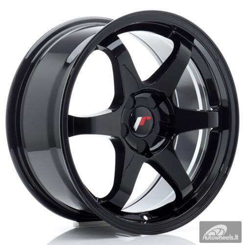 JR Wheels JR3 17x8 ET20-35 5H BLANK Gloss Black