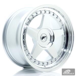 JR Wheels JR6 17x9 ET20-35 BLANK Silver Machined Face