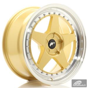 JR Wheels JR6 18x8,5 ET20-40 5H BLANK Gold w/Machined Lip