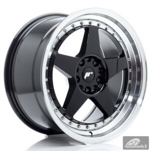 JR Wheels JR6 18x9,5 ET22 5x114,3/120 Gloss Black w/Machined Lip