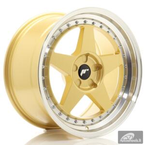 JR Wheels JR6 18x9,5 ET20-40 5H BLANK Gold w/Machined Lip