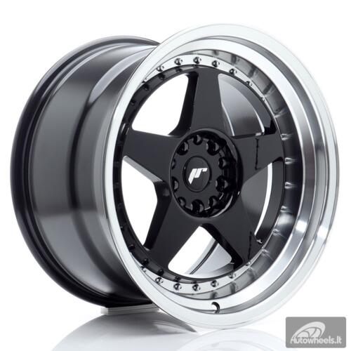 JR Wheels JR6 18x10,5 ET25 5x114,3/120 Gloss Black w/Machined Lip