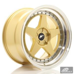 JR Wheels JR6 18x10,5 ET0-25 5H BLANK Gold w/Machined Lip