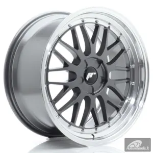 JR Wheels JR23 19x10 ET20-51 5H BLANK Hyper Gray w/Machined Lip