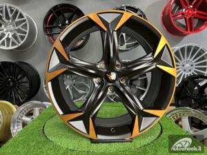 Ratlankis Sven 8,5X19 5X112 ET43 57,1 Satin Black + Machined Spoke + Bronze Coating