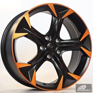 Ratlankis Sven 8,5X19 5X112 ET43 57,1 Satin Black + Machined Spoke + Bronze Coating