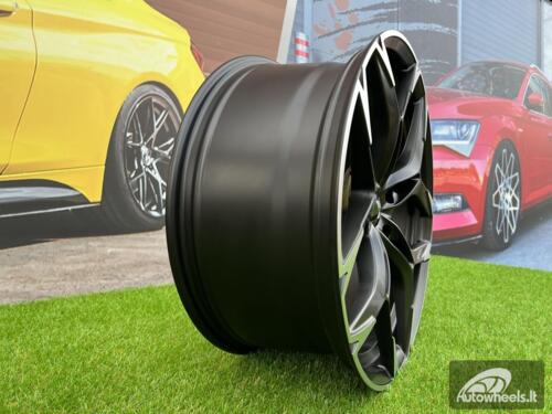 Ratlankis Oliver 8,5X19 5X112 ET43 57,1 Satin Black + Machined Spoke