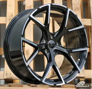 Ratlankis R19x8  5X112  ET  49  57.1  3S5997  Black Polished (MB)  For AUD  (K2+P)  (HYBRID FORGED New Model)
