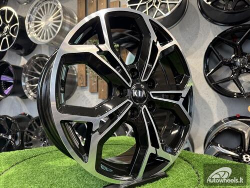 Ratlankis R19x7.5  5X114.3  ET  50  67.1  FE190  (BK5963)  Black Polished (MB)  For KIA  (K2)