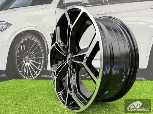 Ratlankis R19x7.5  5X114.3  ET  50  67.1  FE190  (BK5963)  Black Polished (MB)  For KIA  (P)