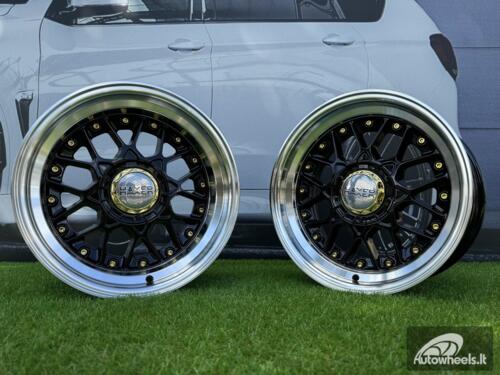 Ratlankis R17x8  10X112/120  ET  30  74.1  L1880  (HX025)  Black+Polished Lip (BLPL)  For HAXER  (P1)